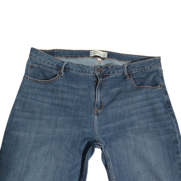 Abercrombie & Fitch High Rise Super Skinny Ankle Jeans Medium Wash Stretch Denim - Picture 3 of 9